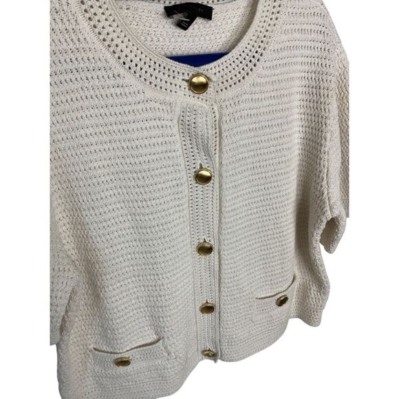 Ann Taylor Textured Sweater Jacket NEW - Picture 4 of 9